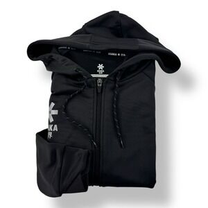 Naomi Osaka Black Full Zip Polyester Performance Hooded Sweatshirt Men Size 2XL